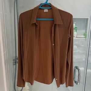 Wilfred Chocolate Brown Shirt Jacket